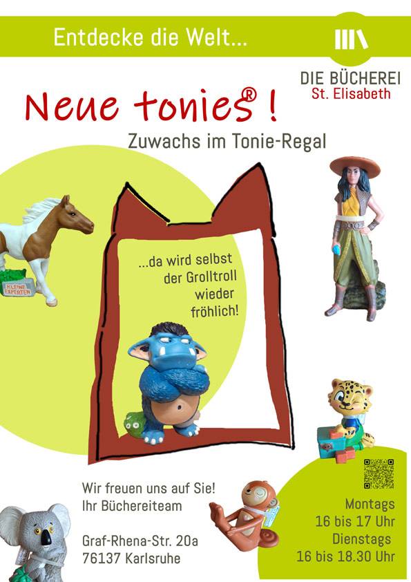 Quelle: Bücherei St. Elisabeth Neue Tonies eingetroffen!